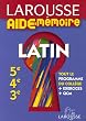 Larousse Aide-M�moire Latin 5e-4e-3e