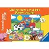 Ravensburger On the Farm 3 in a Box Jigsaw Puzzles 15, 20 and 25 Pieces