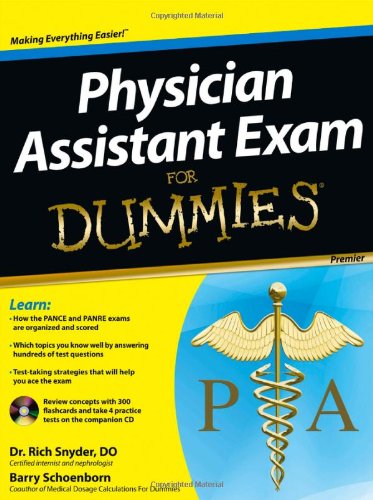 Physician Assistant Exam For Dummies, with CD