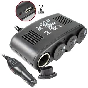 5-in-1-Car-Charger-4-port-12V-DC-Auto-Socket-Duplicator-Plus-USB-Port