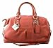 Authentic Coach Leather Ashley Large Satchel Handbag 15447 Geranium Orange