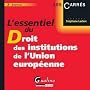 L'essentiel du droit des institutions de l'Union europ�enne