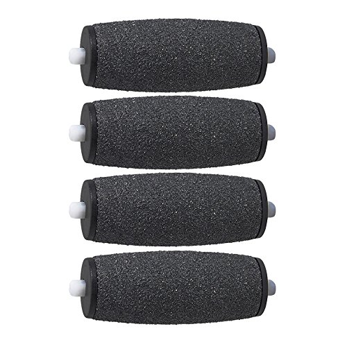 Pedicure Refill Rollers Compatible With Pedi Perfect Electronic Pedicure Foot File, 4-pack, Regular Coarse, Professional Grade, Waterproof, Replacement Roller Heads
