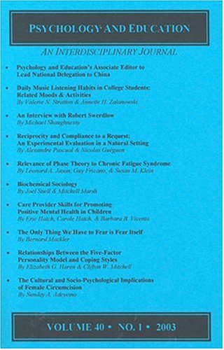 Childrens Toyshop  Magazines : Psychology and Education - An Interdisciplinary Journal