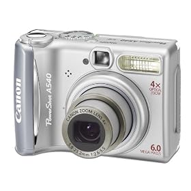 Canon Powershot A540 Digital Camera [6MP 4 X Optical]