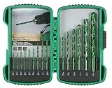 Hitachi 728700 15 Bit 1/16-Inch to 3/8-Inch Twist Bit Assortment in Plastic Case