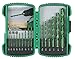 Hitachi 728700 15 Bit 1/16-Inch to 3/8-Inch Twist Bit Assortment in Plastic Case
