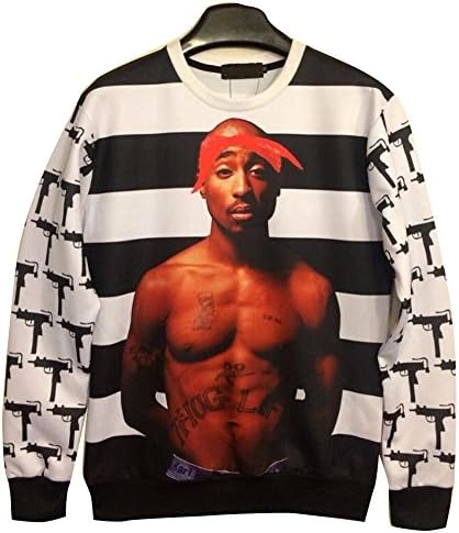 Unisex Sneak Sweater 2pac Tupac Shakur Sweatshirt T Shirts (M)