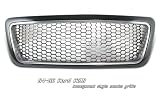 04 05-06 FORD F150 F-150 PICKUP TRUCK HONEYCOMB SMOKE 1PC FRONT GRILL GRILLE