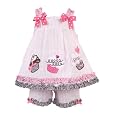 Rare Editions Girls 2-6X Seersucker Short Set