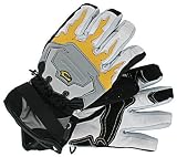 Grandoe Edge Men's Snowboard Gloves - Grey / Black / Yellow / Chrome