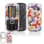 LG Rumor2 LX265 Cell Phone Daisy Butterfly Design Protective Case Faceplate Cover
