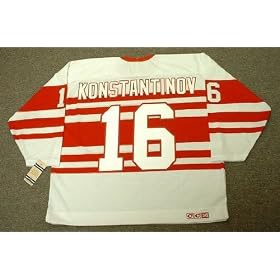 Buy VLADIMIR KONSTANTINOV Detroit Red Wings 1992 CCM Vintage Throwback NHL Home Hockey Jersey by CCM