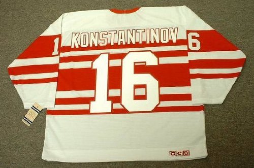 Buy VLADIMIR KONSTANTINOV Detroit Red Wings 1992 CCM Vintage Throwback NHL Home Hockey Jersey