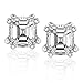 1 1/4 Carat TW Certified Asscher-Cut Diamond Stud title=