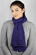 Handmade Ultra Soft Scarf - Open Knit in Purple Delight with Crocheted Border (One-of-a-kind)