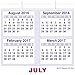 AT-A-GLANCE Academic Year Monthly Wall Calendar, July 2016 - June 2017, 12