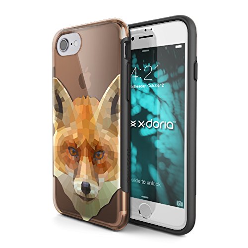 iPhone 7 Case, X-Doria Revel Series - Fashion, Style and Unique, Transparent Protective Case for Apple iPhone 7, [Fox]