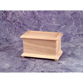 Dollhouse Miniature Unfinished Furniture - Blanket Chest