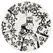 iittala Taika 4-1 2-Inch Saucer, Black