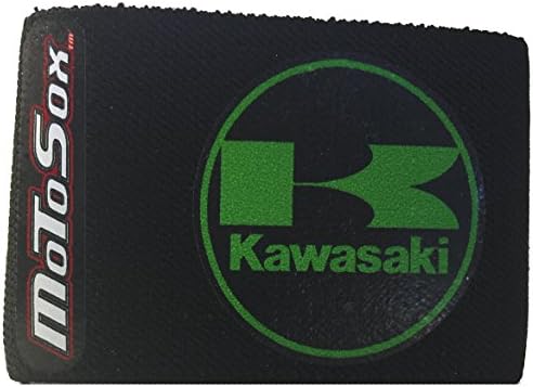 MoToSox - Front Reservoir Brake Cover - Dual Kawasaki "K" Logo in Green (Pack of 1)
