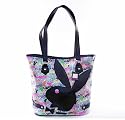 Playboy Handbag Black / Rainbow Tabloid Tote