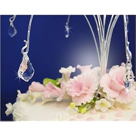 Set of 5 Crystal Baroque Drops Wedding Cake Jewelry