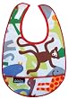 Mimi the Sardine Coated Organic Cotton Bib, Jungle