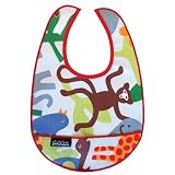 Mimi the Sardine Coated Organic Cotton Bib, Jungle by Mimi the Sardine