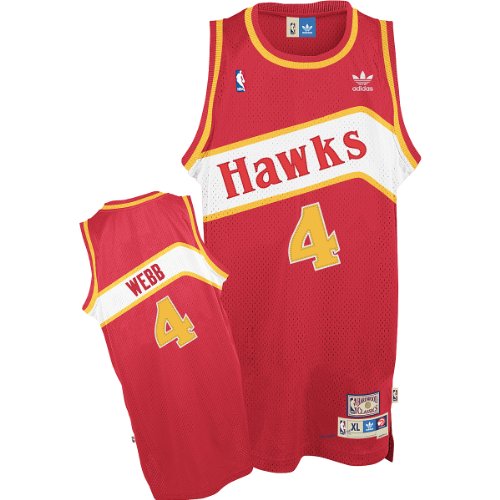 adidas Atlanta Hawks Spud Webb Youth (Sizes 8-20) Soul Swingman Road Jersey