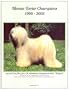 Tibetan Terrier Champions, 1995-2003