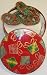 Scott's Cakes 1 lb. White Chocolate Covered Pretzel with Christmas Jimmies in a Christmas Present Tin
