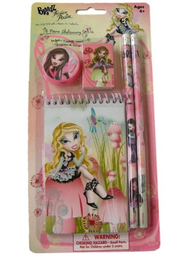 Bratz Fashion Pixiez 5pc Stationery Set - School Accessories