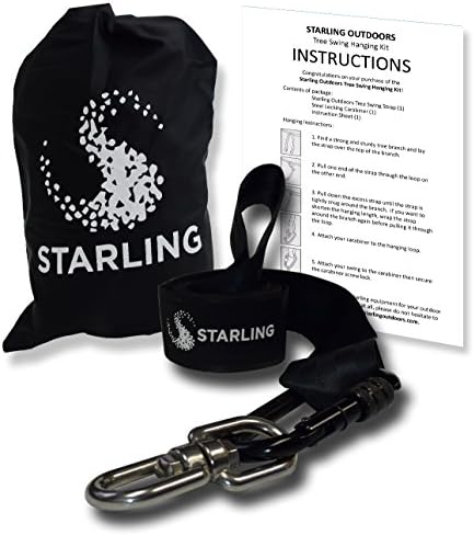 LIQUIDATION!!! TREE SWING HANGING STRAP KIT. Strap, Screw Lock Carabiner, & now with Swivel Hook Included! Portable, Safe, Easy & Fast. Take your backyard fun with you wherever you go! (1) 5ft strap