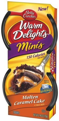 Betty Crocker Warm Delight Minis - Molten Caramel Cake, 2.46-Ounce Packages (Pack of 9) by Betty Crocker