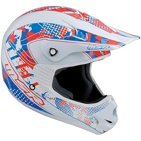 Buy MSR Racing Assault K-DUB Youth Boys Motocross Motorcycle Helmet - Color: Red Blue, Size: Medium by MSR