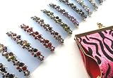Rhinestone Bling Hair Barrette Set of 12 Assorted Butterfly Barrettes for every outfit! Includes Carrying Case