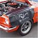 Ford Mustang Fender Cover Black with Running Pony Image