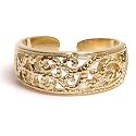 18kt Gold Over Sterling Silver Filigree Toe Ring