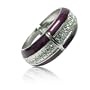 Purple Crystal Metal Hinge Bracelet Fashion Jewelry
