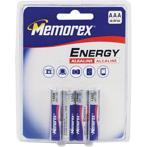 Memorex High Performance AAA Alkaline Battery 4 Pack