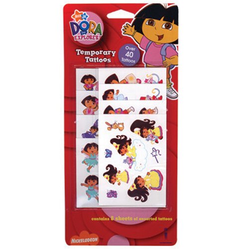 Childrens Toyshop  Toys : Dora the Explorer Temporary Tattoos (40 count)
