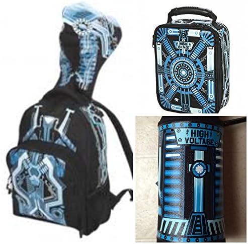 Brothers Mechanical Hooded Backpack, Matching Lunch Tote &amp; Water Bottle Combo