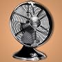 Hunter 90042 AirMax Rockefeller Art Deco Style High Performance Oscillating Fan