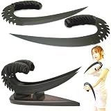 Claws of Riddick Chronicles Movie Dagger Twin Set Black with Display Stand