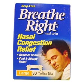 Breathe Right 8 Count Large Tan Nasal Strips