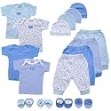 Luvable Friends 16-Piece Mix N Match Layette Set, 0-6 Months, Blue