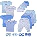 Luvable Friends 16-Piece Mix N Match Layette Set, 0-6 Months, Blue