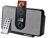 Review Puregadgets  / IPOD Mini 4GB Black Speaker system / remote control and radio alarm clock / sync and charge dock