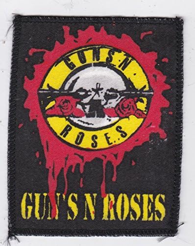 [PATCH D124] GUN'S N ROSES AMERICAN HARD ROCK METAL Group Band Music for Pants Cloth Jeans Jackets Vest Purses 3.25"x4.25"